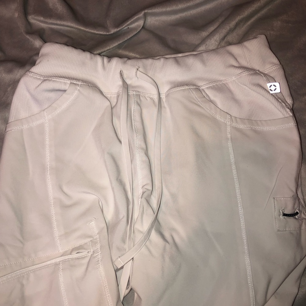 Cherokee Infinity Drawstring White Scrub Pants - image 7